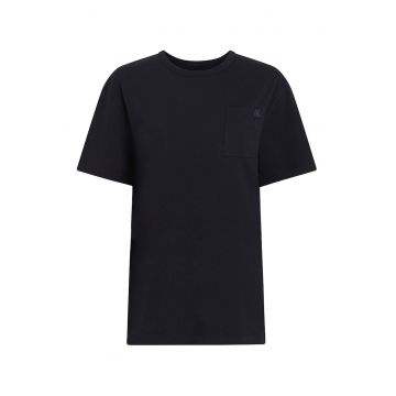 Tricou de pijama cu decolteu rotund - Negru