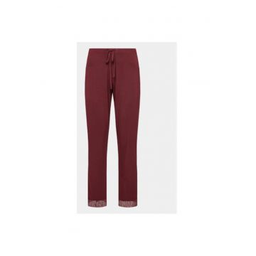 Pantaloni de pijama dama -  303152444 - Viscoza - Rosu
