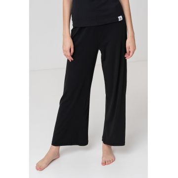 Pantaloni de pijama din amestec de bumbac organic - Negru
