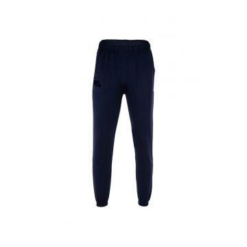 Pantaloni de trening - de casa - cu buzunare oblice - Albastru inchis