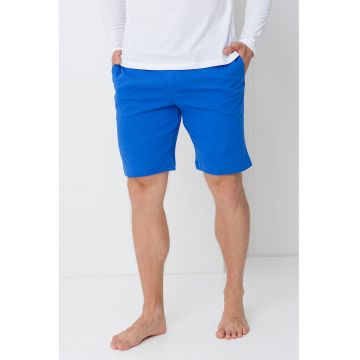 Pantaloni scurti de pijama din bumbac - Albastru deschis
