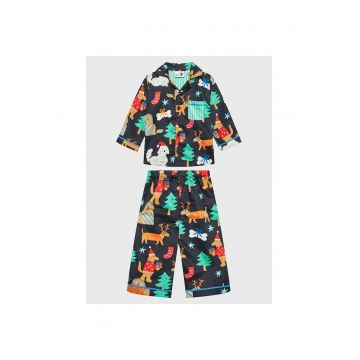 Pijama baieti -  301931744 - Bumbac - Bleumarin