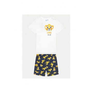 Pijama copii -  77272 - Bleumarin/Alb - Bumbac