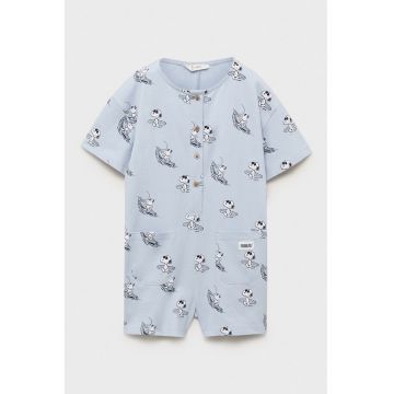 Pijama cu imprimeu cu Snoopy - Albastru pastel