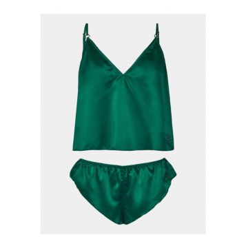Pijama dama -  302999125 - Poliester - Verde - Verde