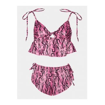 Pijama dama -  302999583 - Poliester - Roz - Roz