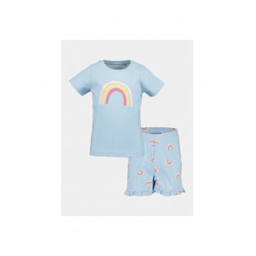 Pijama fete -  303573225 - Bumbac - 104 CM - Albastru