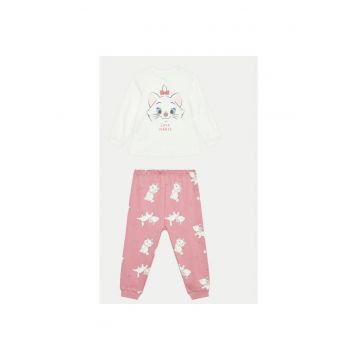 Pijama fete -  304548109 - Bumbac organic - Bej - Bej