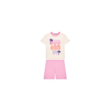 Pijama fete  30960P08O - Bumbac - Roz - Roz