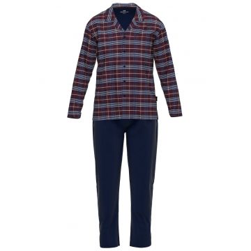 Pijama regular fit de bumbac - Rosu/Albastru