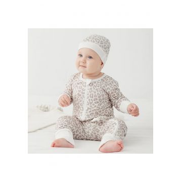 Pijamale lungi din bambus - Bej