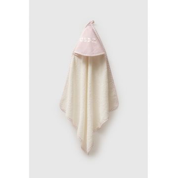 Prosop de bumbac - Roz prafuit/Bej deschis