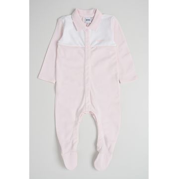 Salopeta de pijama cu botosei - Roz deschis