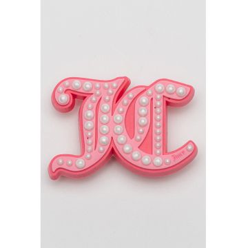 Set de talismane cu model Juicy Couture - pentru saboti Jibbitz - 5 piese - Galben/Roz