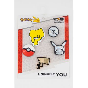 Set de talismane pentru saboti Elevated Pokemon- 5 piese - Auriu/Galben/Argintiu