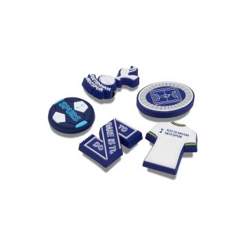 Set de talismane tottenham pentru saboti - 5 Piese - Albastru pastel/Alb murdar