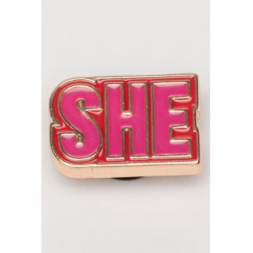 Talisman in forma de text - pentru saboti - Auriu/Roz deschis/Rosu inchis