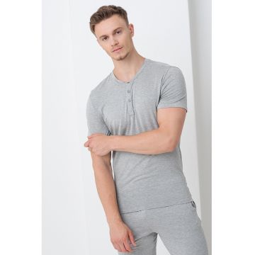 Tricou de pijama din amestec de modal - Gri deschis