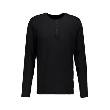 Bluza de pijama din amestec de modal - Negru