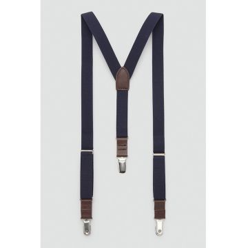 Bretele elastice - Maro/Albastru ultramarin