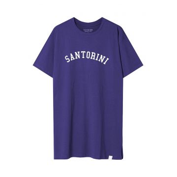 Camasa de noapte Nimes  albastru - Text