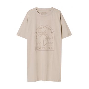 Camasa de noapte Nules  bej - Grafic