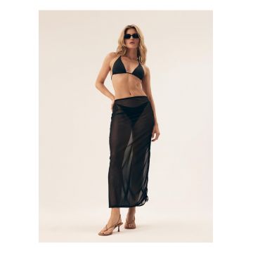 Fusta de plaja Seashell  negru - Negru