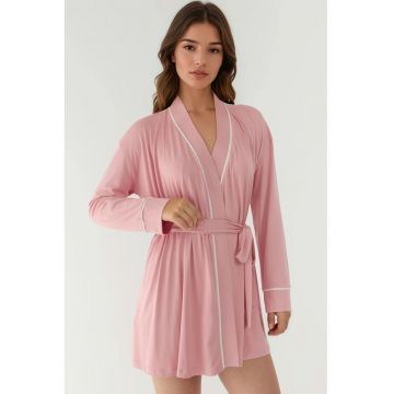 Halat dama -  tricotat - elastan - roz