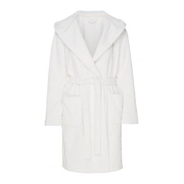 Halat de baie dama -  Poliester - Alb