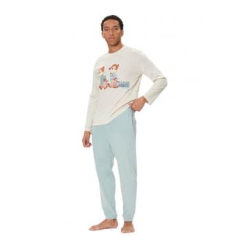 Pijama Barbati -  bumbac - multicolor -
