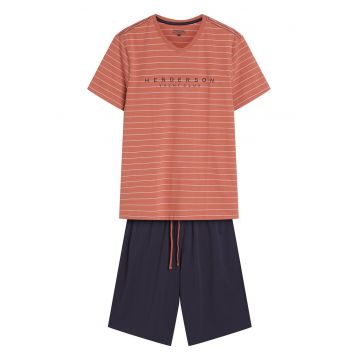 Pijama barbati Deli  gri - cupru