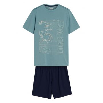 Pijama barbati Surf  albastru - bleumarin