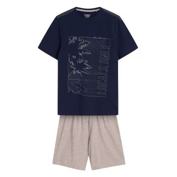 Pijama barbati Surf  gri bleumarin
