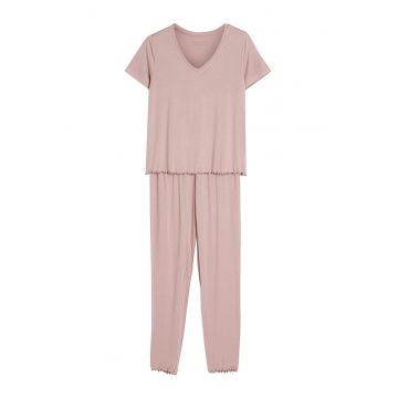 Pijama dama Bej Pal Noves
