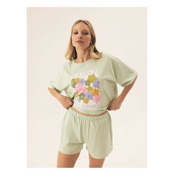 Pijama dama Flovers  Verde menta - Floral