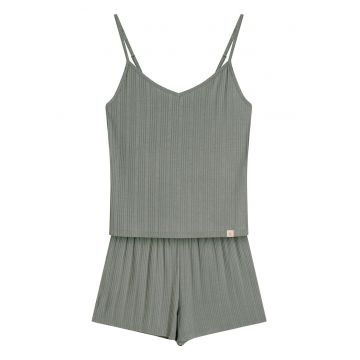 Pijama dama Jenius2  verde pal - Logo