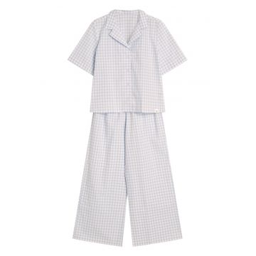 Pijama dama Rossini  albastru pal - Abstract