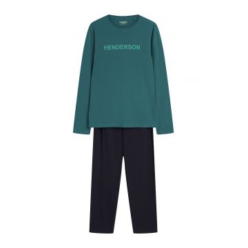 Pijamale clasice pentru barbati - nu numai pentru odihna nocturna - ci si pentru uzul zilnic - turcoaz - albastru marin - Vise