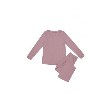 Pijamale dama -  Viscoza - Roz - Roz prafuit