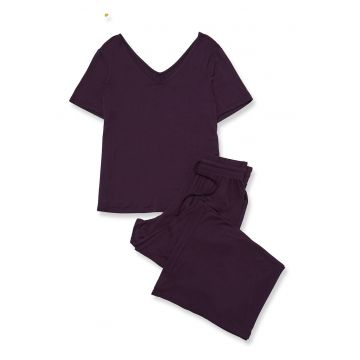 Pijamale de dama  viscoza violet inchis
