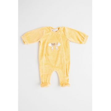 Salopeta de pijama din plus - Galben deschis