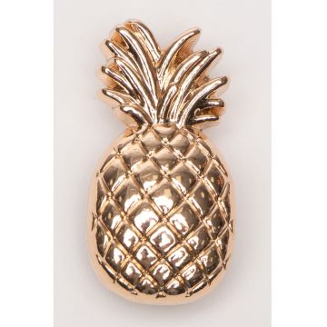 Talisman cu model ananas Jibbitz - Auriu