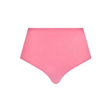 Chiloti hipster cu talie inalta - fara cusaturi - Roz pastel