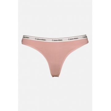 Chiloti tanga cu banda logo in talie