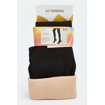 Dres cu captuseala din fleece - Negru