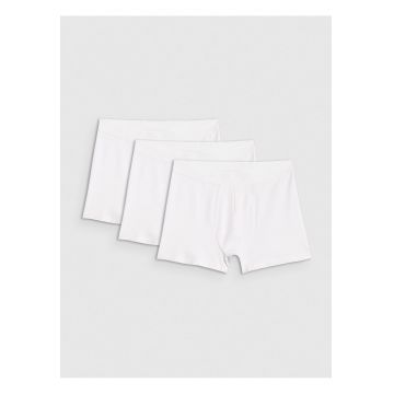 Lenjerie intima barbati -  boxeri (set de 3) - alb - bumbac
