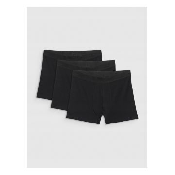 Lenjerie intima barbati -  boxeri (set de 3) - negru - bumbac