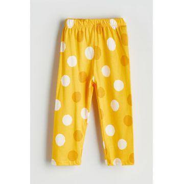 Pantaloni de pijama cu buline - Galben