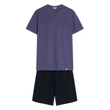 Pijama barbati Mick  albastru - negru - Negru