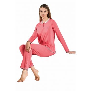 Pijama bumbac dama  96849 - Roz